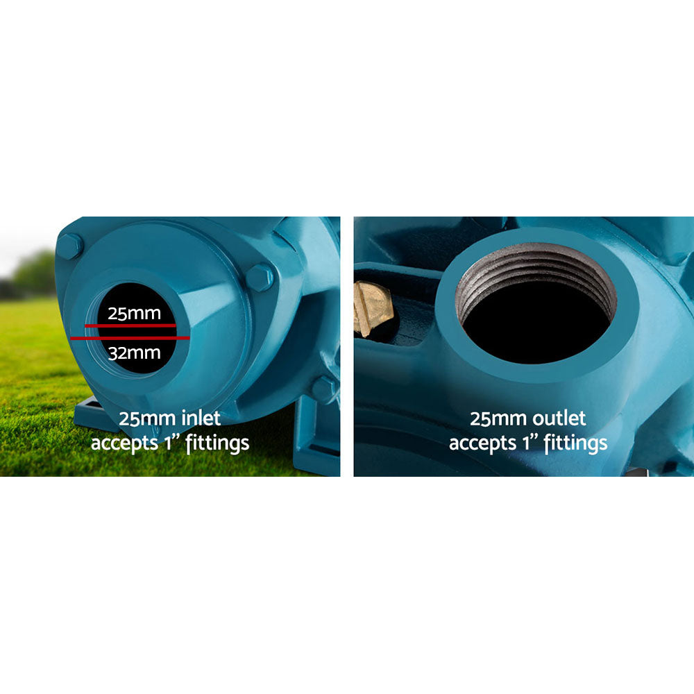 Irrigation Pumps: Giantz Peripheral Water Pump Garden Boiler Car Wash Electric Irrigation QB60