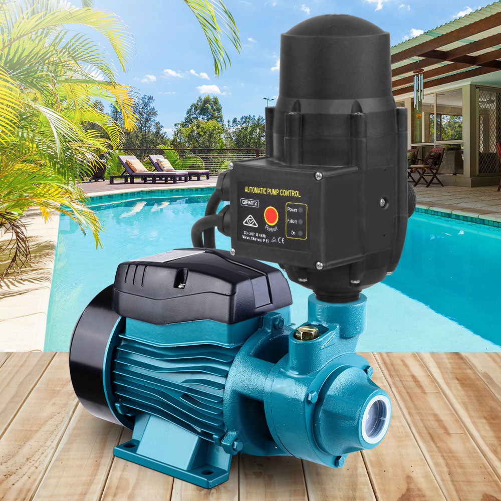 Irrigation Pumps: Giantz Peripheral Water Pump Garden Boiler Car Wash Auto Irrigation QB60 Black