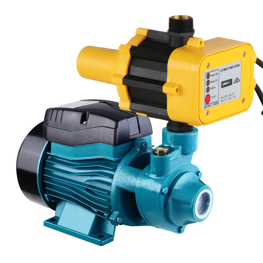 Irrigation Pumps: Giantz Peripheral Water Pump Garden Boiler Car Wash Electric Irrigation QB60 Yellow