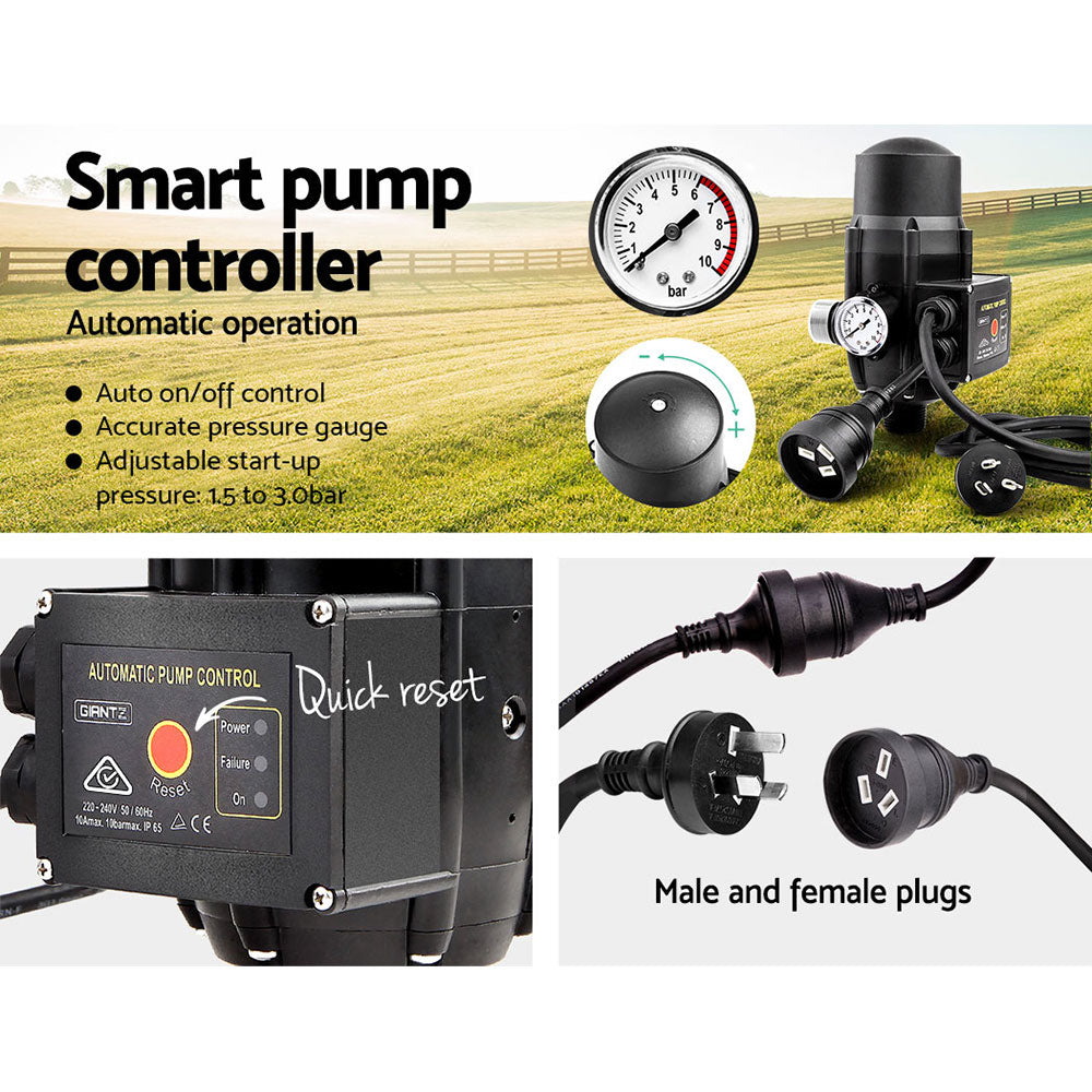 Irrigation Pumps: Giantz Auto Peripheral Pump Clean Water Garden Boiler Car Wash Irrigation QB60