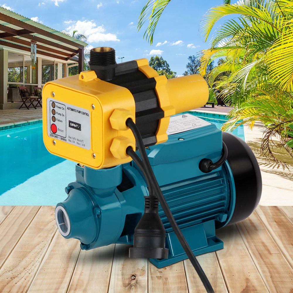 Irrigation Pumps: Giantz Peripheral Pump Auto Controller Clean Water Garden Farm Rain Irrigation