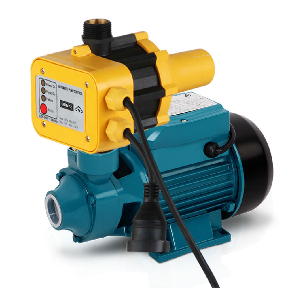 Irrigation Pumps: Giantz Peripheral Pump Auto Controller Clean Water Garden Farm Rain Irrigation