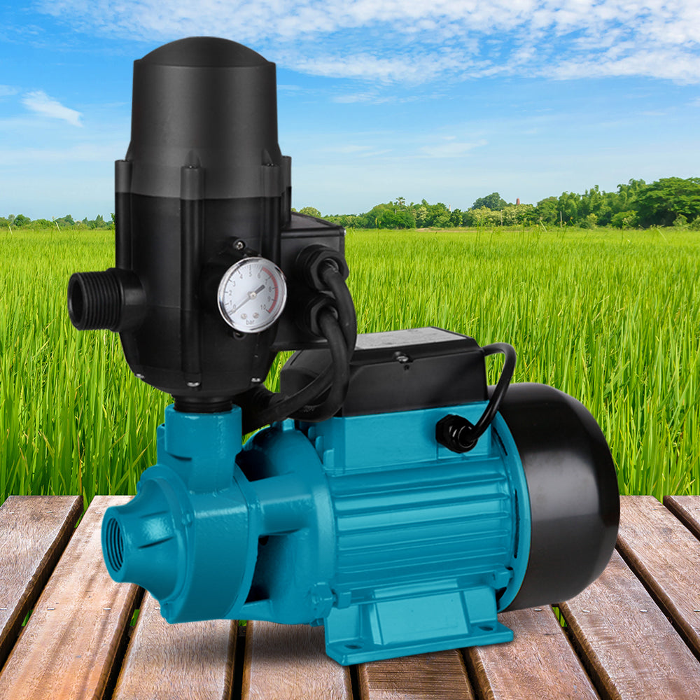 Irrigation Pumps: Giantz Peripheral Water Pump Garden Boiler Car Wash Auto Irrigation QB80 Black
