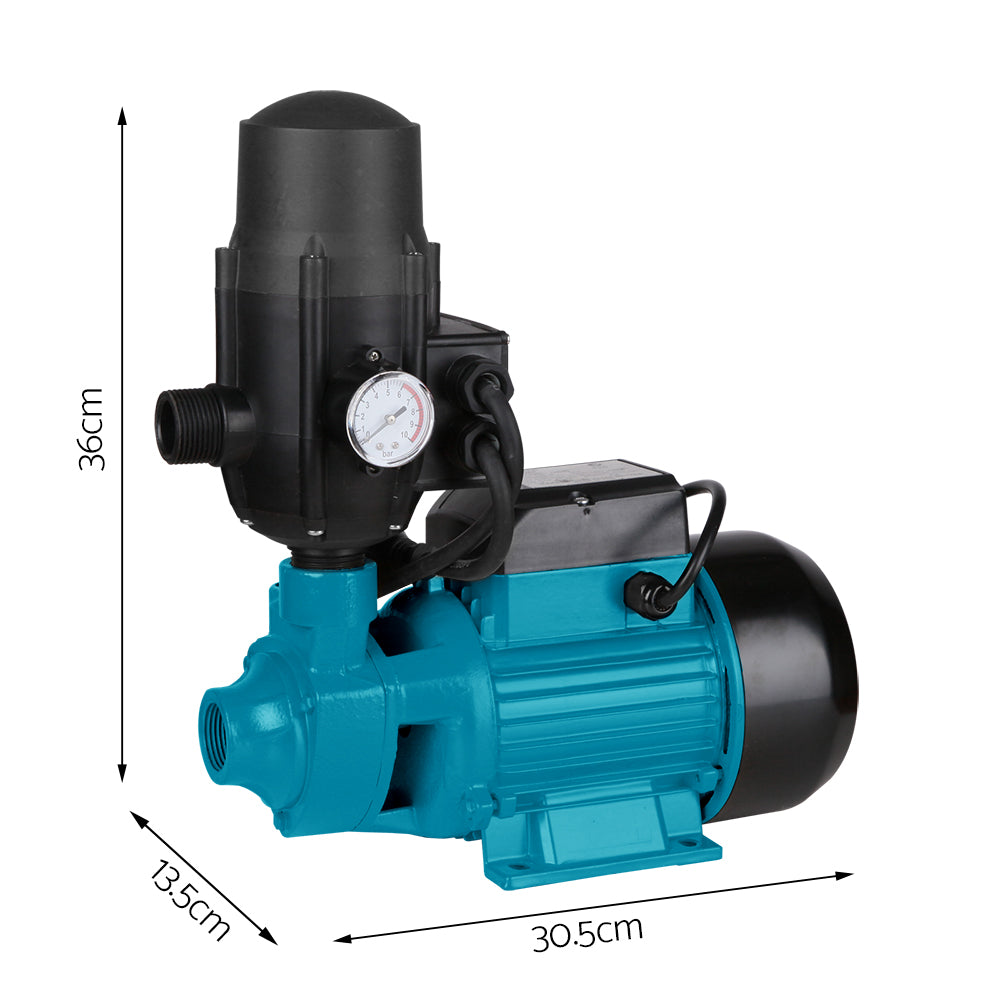 Irrigation Pumps: Giantz Peripheral Water Pump Garden Boiler Car Wash Auto Irrigation QB80 Black
