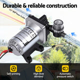 Pool Pumps: Giantz 12V DC Water Pump, 11.3LPM 55PSI 3 GPM Self-Priming RV Water Pressure Pump with Automatic Pressure Switch, for RV Marine Camping Yacht Garden Fresh Water Diaphragm, 2088-554-144 Replacement