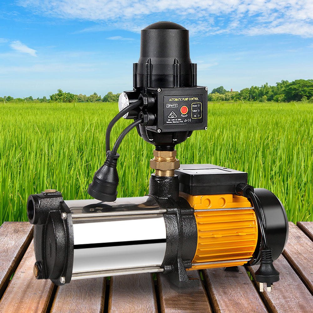 Irrigation Pumps: Giantz Garden Water Pump High Pressure 2000W Max 4-Stage Tank Irrigation Transfer Booster Pump Black