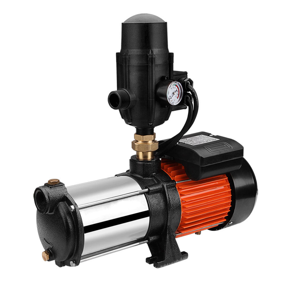 Irrigation Pumps: Giantz 1800W Max 5-Stage Garden Water Pump High Pressure Irrigation Booster Pump, Automatic Multi-Stage External Sprinkler Pump for Rainwater Tank Transfer, Home Farm Lawn, Black