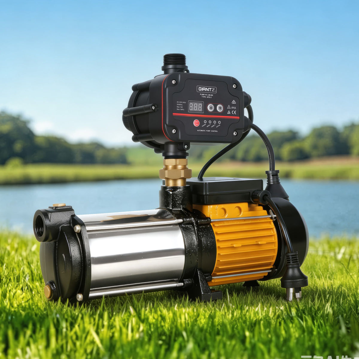 Giantz 5-Stage Water Pump Auto Controller Farm Irrigation Stainless Max. 2500W