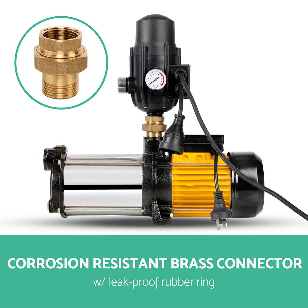 Irrigation Pumps: Giantz Garden Water Pump High Pressure 2500W Max 5-Stage Tank Irrigation Transfer Booster Pump Black