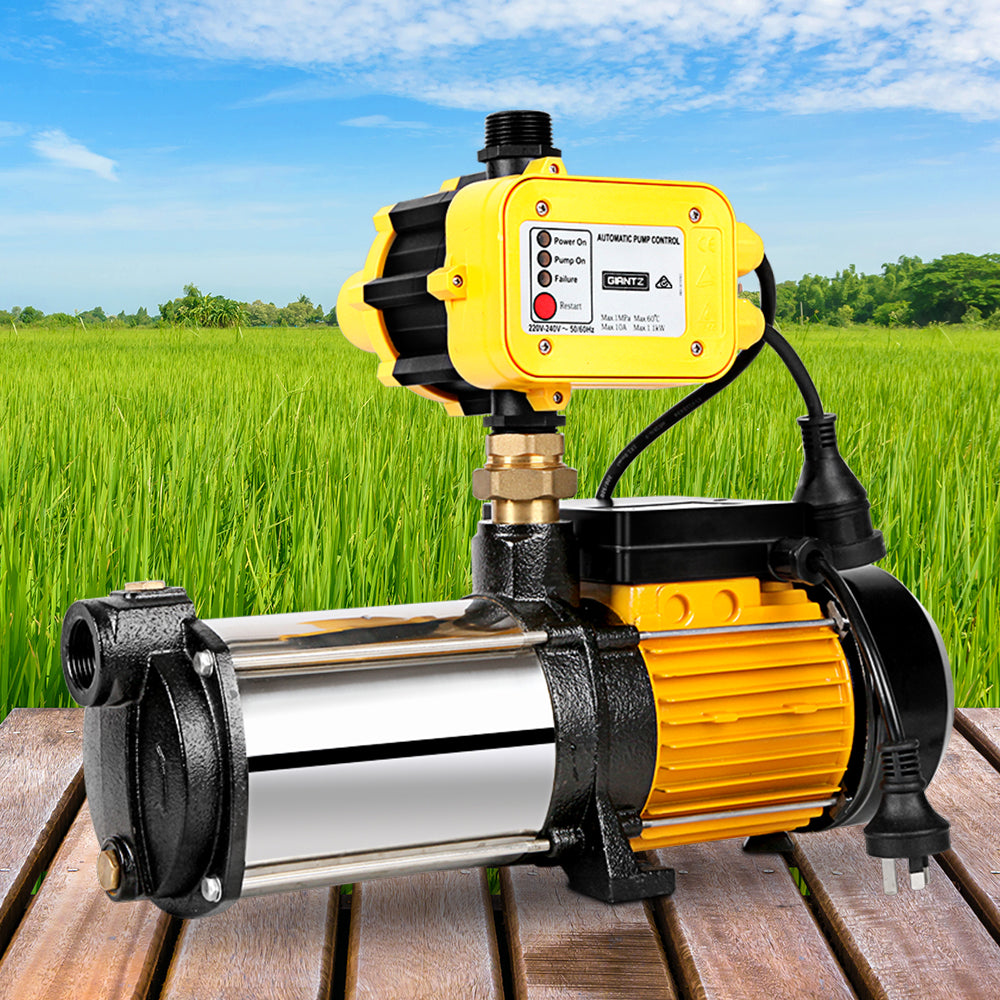 Irrigation Pumps: Giantz Garden Water Pump High Pressure 2500W Max 5-Stage Tank Irrigation Transfer Booster Yellow