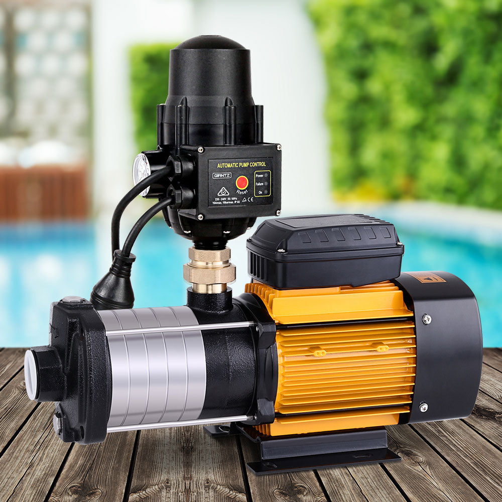 Irrigation Pumps: Giantz Garden Water Pump High Pressure 2500W Max 6-Stage Tank Irrigation Transfer Booster Pump Black