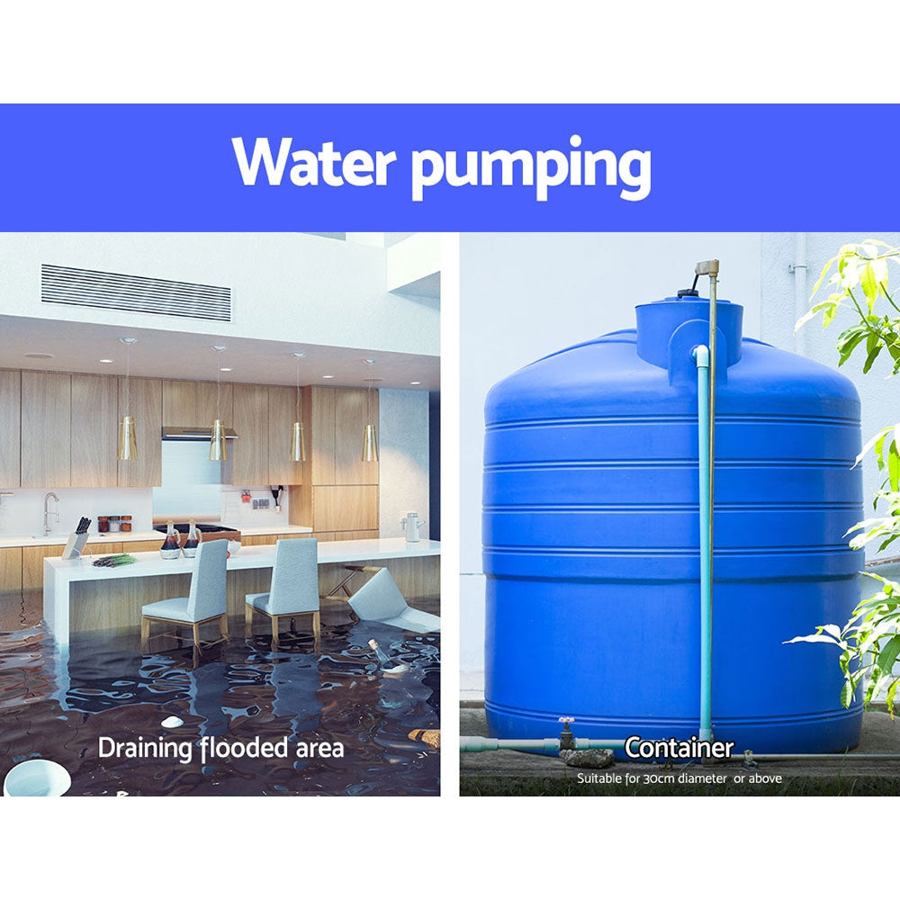Sewage Pumps: Giantz 1800W Max. Submersible Dirty Water Pump Bore Tank Well Steel Automatic Clean