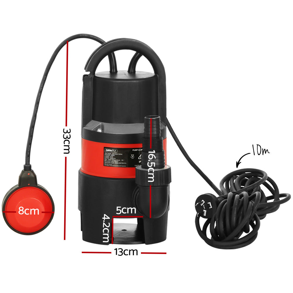 Sewage Pumps: Giantz Garden Submersible Pump 400W Dirty Water Bore Tank Well Steel Sewerage
