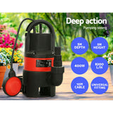 Sewage Pumps: Giantz Garden Submersible Pump 400W Dirty Water Bore Tank Well Steel Sewerage
