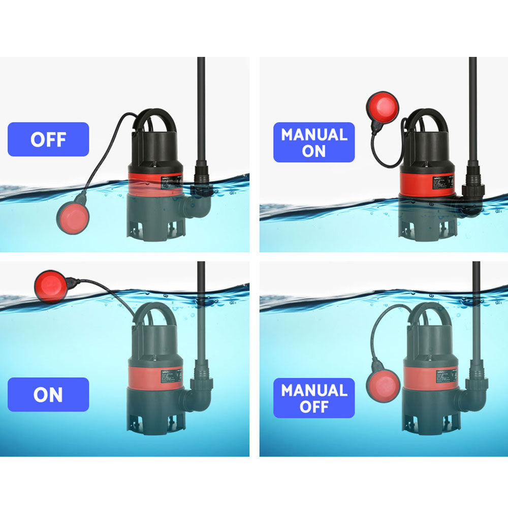 Sewage Pumps: Giantz Garden Submersible Pump 400W Dirty Water Bore Tank Well Steel Sewerage