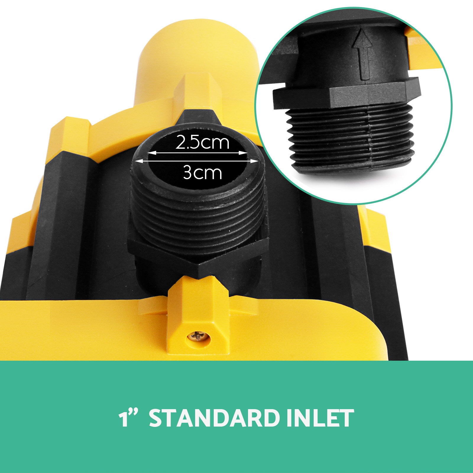Irrigation Pumps: Giantz Water Pressure Pump Controller Auto Switch Control Electric Electronic Yellow