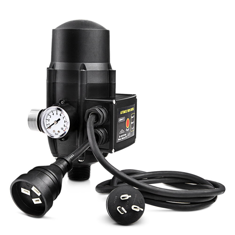 Irrigation Pumps: Giantz Water Pressure Pump Controller Auto Switch Control Electric Electronic Black