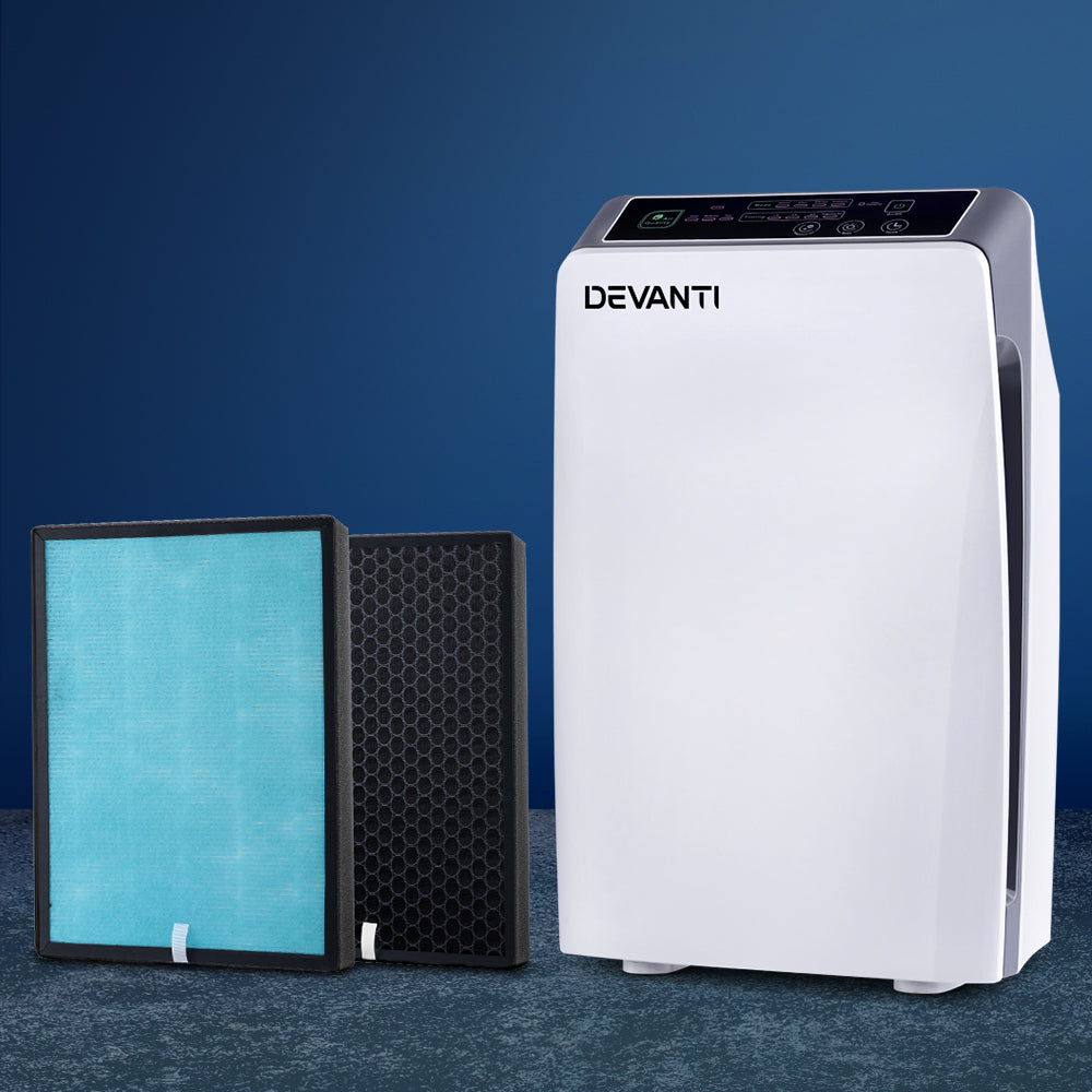 Purifiers: Devanti Air Purifier 4 Stage HEPA w/Replacement Filter