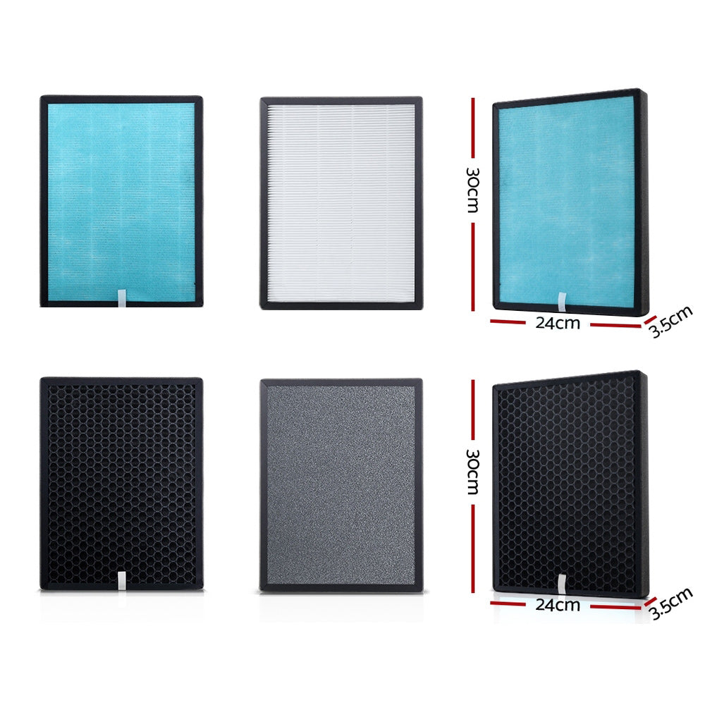 Purifiers: Devanti Air Purifier 4 Layers HEPA Replacement Filter