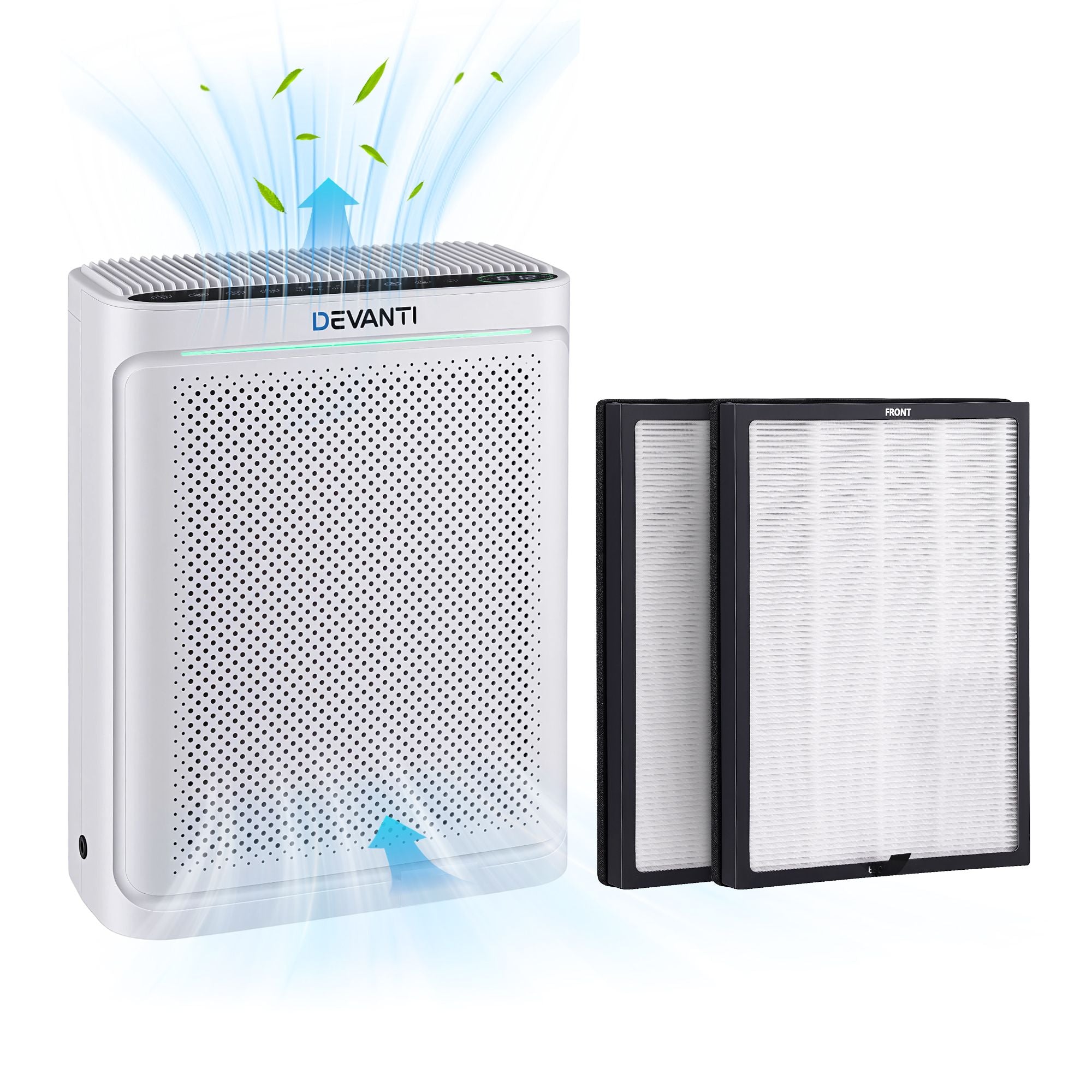 Devanti Air Purifier H12 HEPA Cleaner PM2.5 Display Spare Filter White