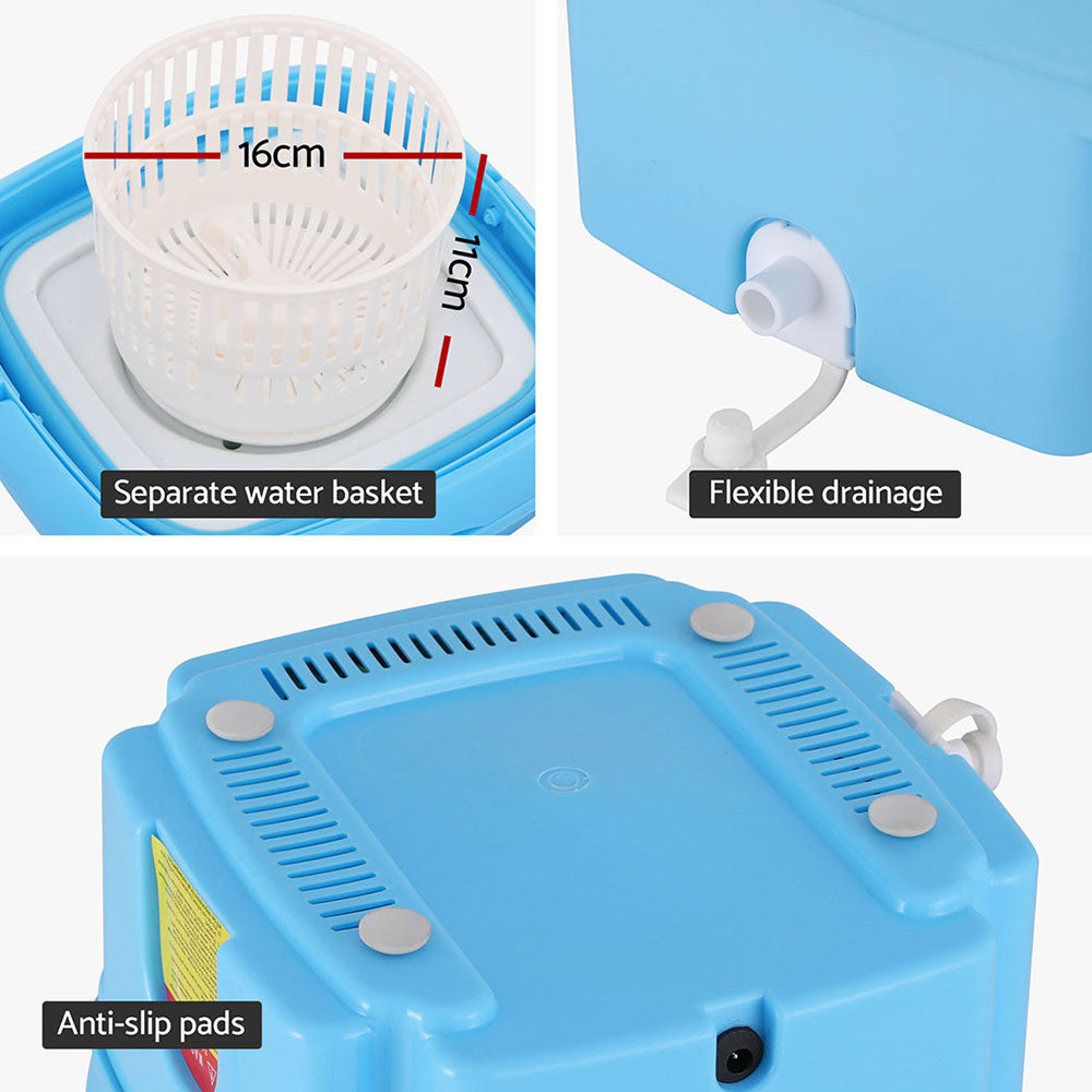 Washing Machines: Devanti Portable Washing Machine 4.5L Blue