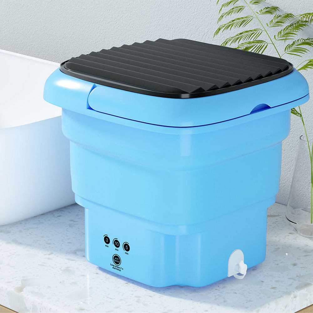 Washing Machines: Devanti Portable Washing Machine 4.5L Blue