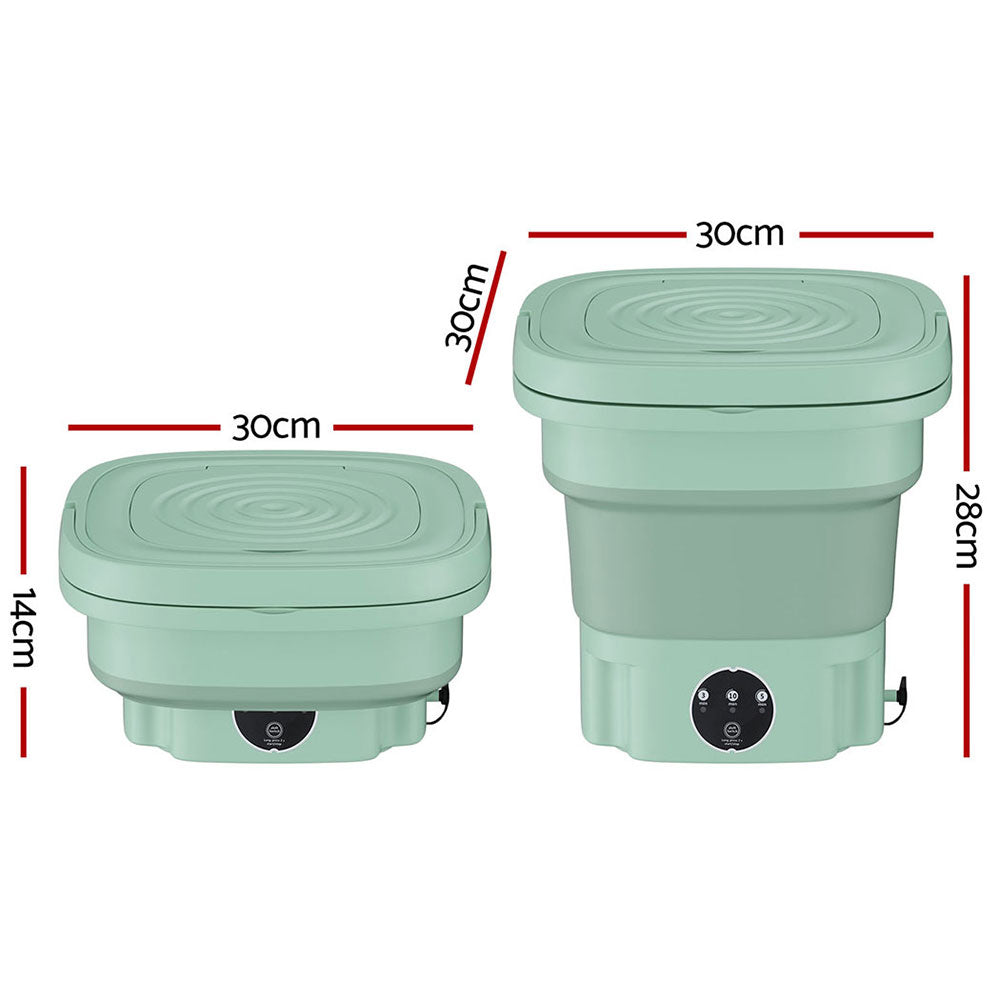 Greenhouses & Accessories: Devanti Portable Washing Machine 8L Green
