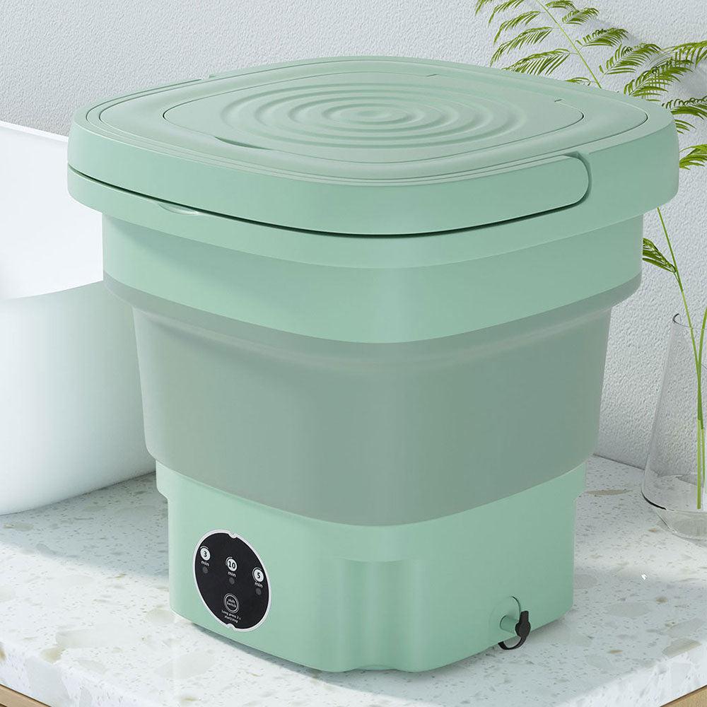 Greenhouses & Accessories: Devanti Portable Washing Machine 8L Green