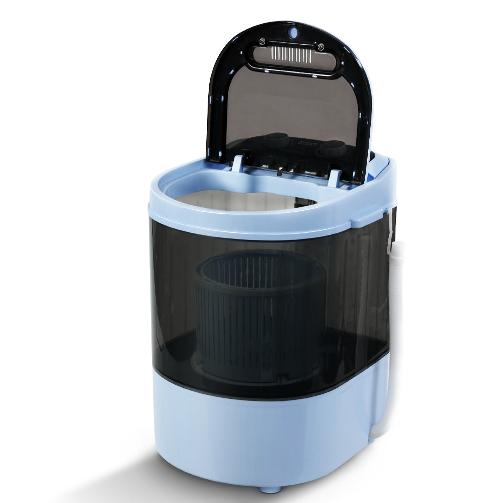 Washing Machines: Devanti Portable Washing Machine 3KG Black