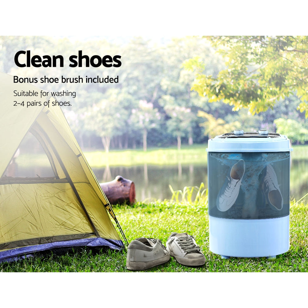 Washing Machines: Devanti Portable Washing Machine 3KG Black