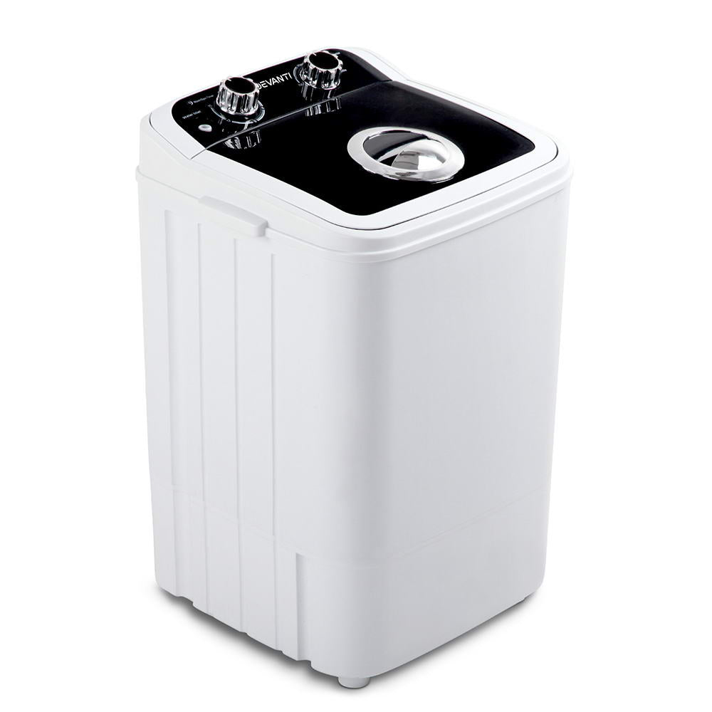Washing Machines: Devanti Portable Washing Machine 4.6KG Black