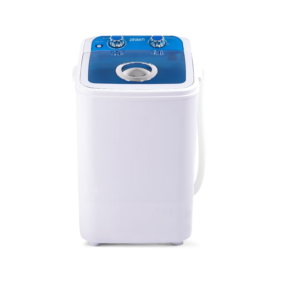 Washing Machines: Devanti Portable Washing Machine 4.6KG Blue