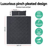 Duvet Covers: Giselle Bedding Quilt Cover Set Diamond Black Super King