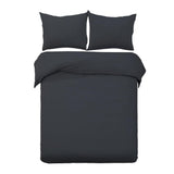 Duvet Covers: Giselle Bedding Quilt Cover Set Classic Black King