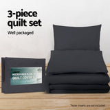 Duvet Covers: Giselle Bedding Quilt Cover Set Classic Black Super King