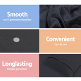 Duvet Covers: Giselle Bedding Quilt Cover Set Classic Black Super King