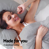 Duvet Covers: Giselle Bedding Quilt Cover Set Classic Grey King