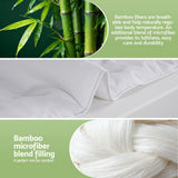 Quilts & Duvets: Giselle Bedding 200GSM Bamboo Quilt Summer Quilts All Season Doona Duvet Lightweight Double