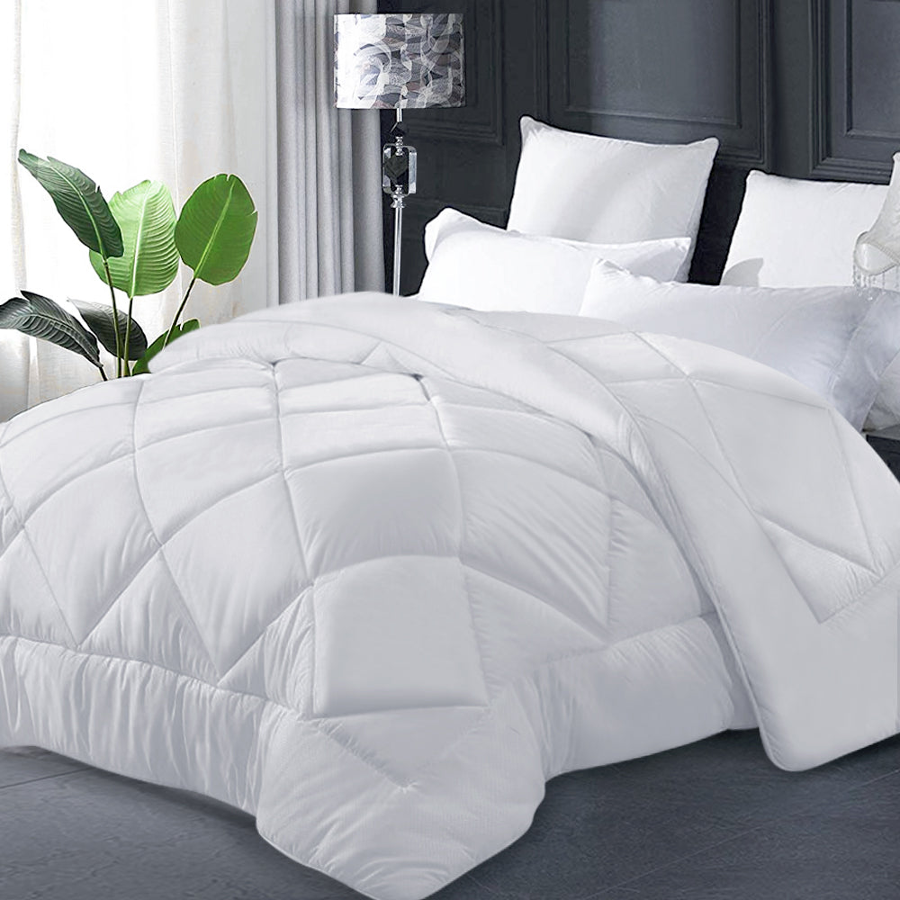Quilts & Duvets: Giselle Bedding 400GSM Microfibre Bamboo Quilt King