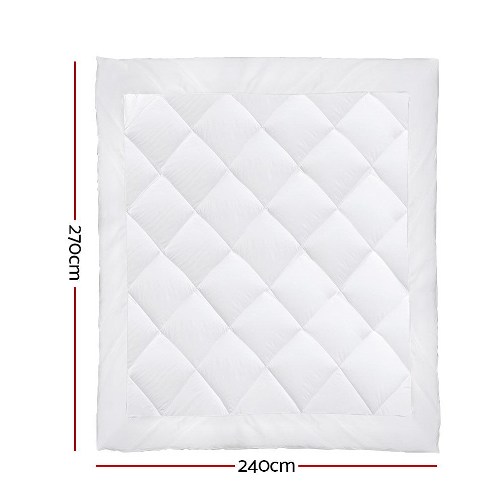 Quilts & Duvets: Giselle Bedding 700GSM Microfibre Bamboo Quilt Super King