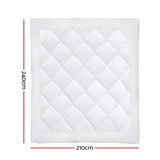Quilts & Duvets: Giselle Bedding 800GSM Microfibre Bamboo Quilt King
