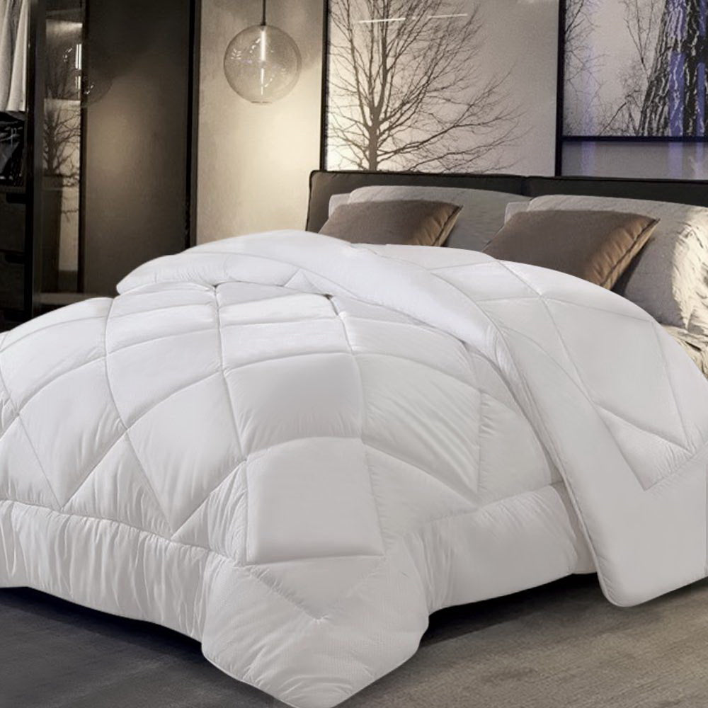 Quilts & Duvets: Giselle Bedding 800GSM Microfibre Bamboo Quilt King