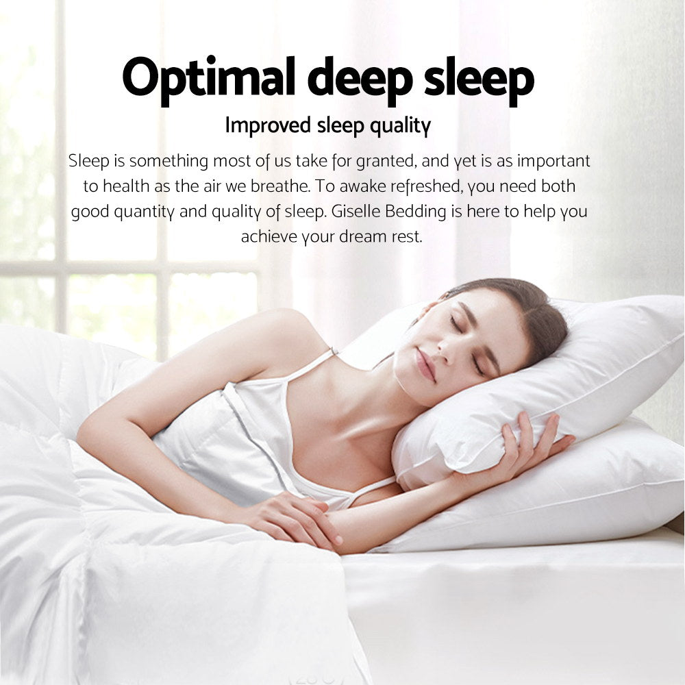 Quilts & Duvets: Giselle Bedding 700GSM Duck Down Feather Quilt Duvet Doona Winter Blanket Double