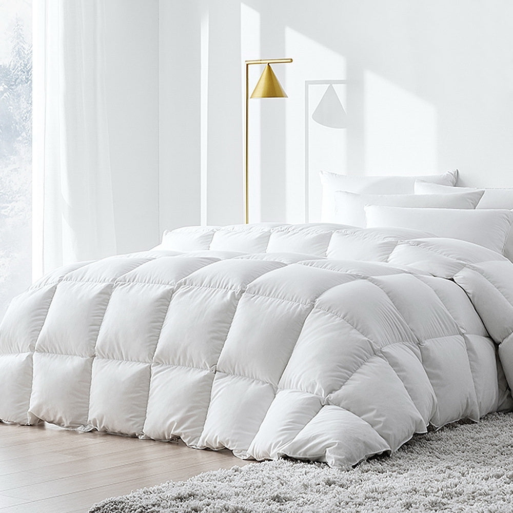 Quilts & Duvets: Giselle Bedding 500GSM Duck Down Feather Quilt King
