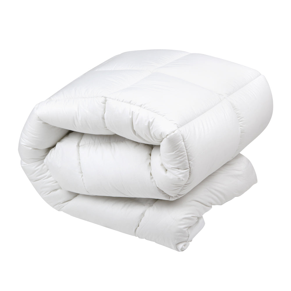 Quilts & Duvets: Giselle Bedding 500GSM Duck Down Feather Quilt King