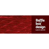 Quilts & Duvets: Giselle Bedding Faux Mink Quilt Burgundy Queen