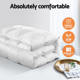 Quilts & Duvets: Giselle Bedding 700GSM Goose Down Feather Quilt Queen