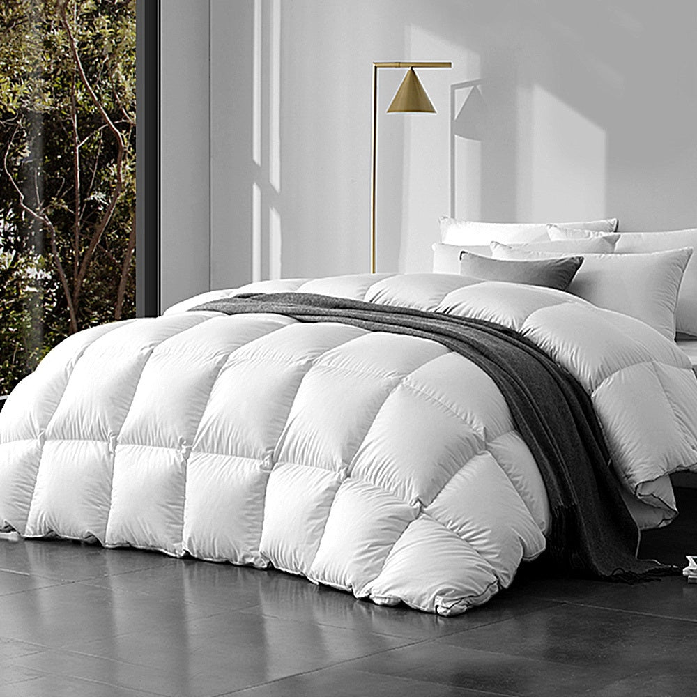 Quilts & Duvets: Giselle Bedding 800GSM Goose Down Feather Quilt Queen