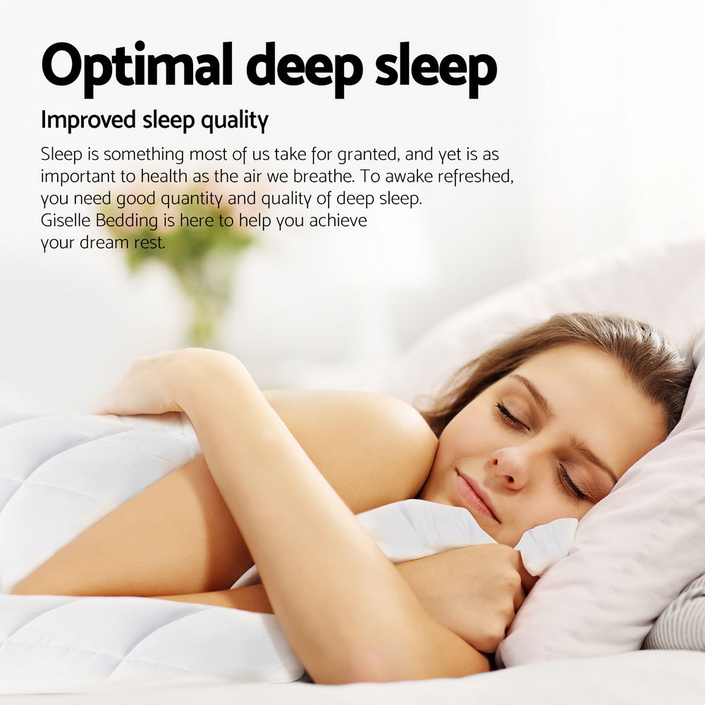 Quilts & Duvets: Giselle Bedding 800GSM Goose Down Feather Quilt Winter Blanket Duvet Comforter Single