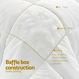 98765-Giselle Bedding King Size 400GSM Microfiber Quilt All Season Duvet Quilts Comforter Winter Summer